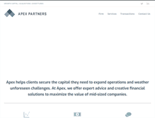 Tablet Screenshot of apex-partners.com